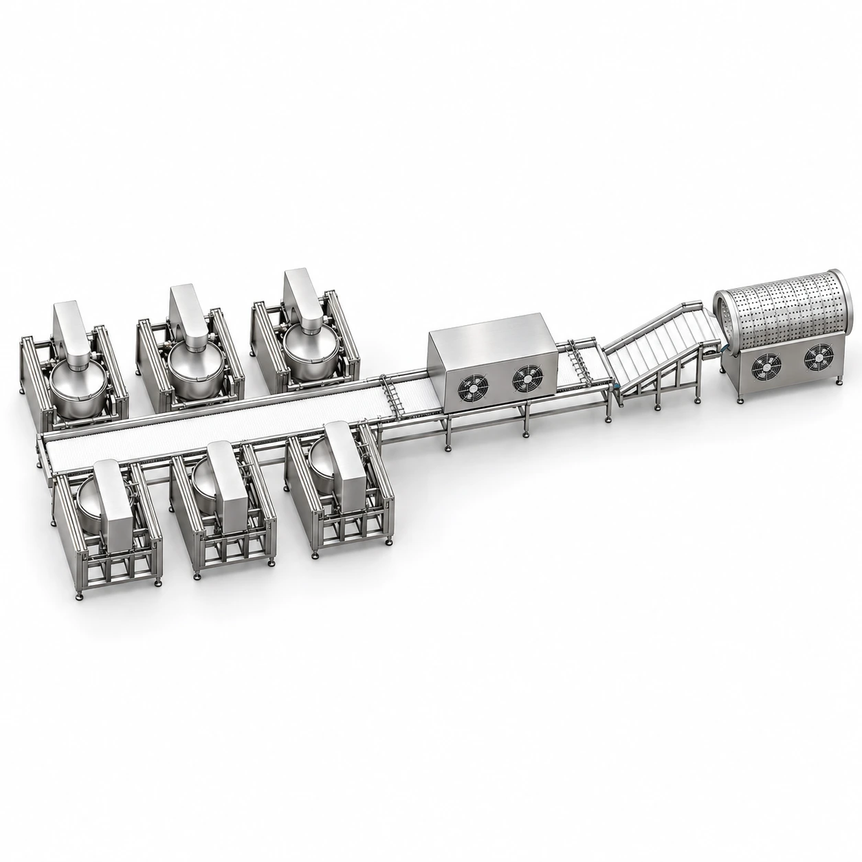 Popcorn production equipment from the supplied catalog
