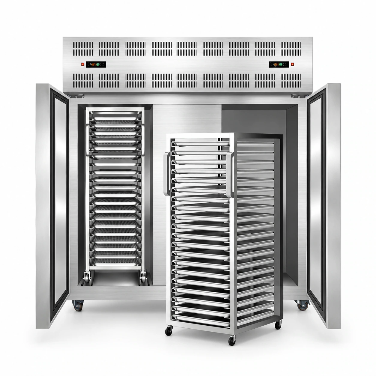 40-tray trolley family · AI-enhanced manufacturer reference